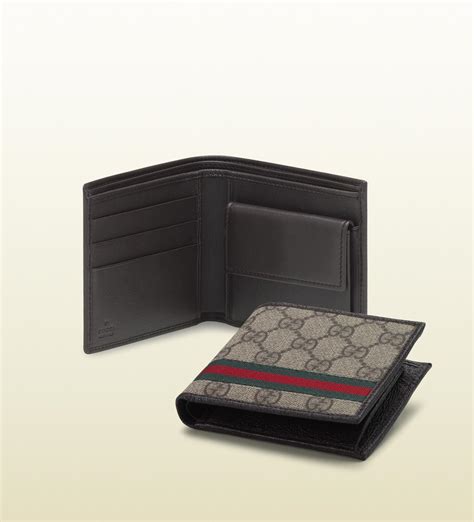 gucci men's wallet with coin pocket|gucci micro guccissima men's wallet.